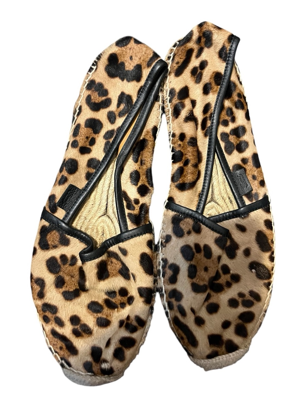Gucci Women Leopard Print Calf Hair Espadrille - Picture 1 of 7